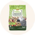 Icon of a bag of "Vitakraft Menu Vitamin Fortified Parrot Food."